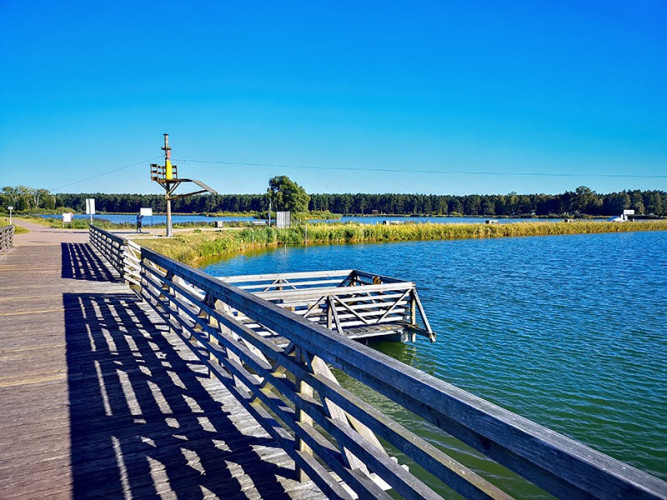 Widok z mostu na zalewie Widok z mostu na zalewie